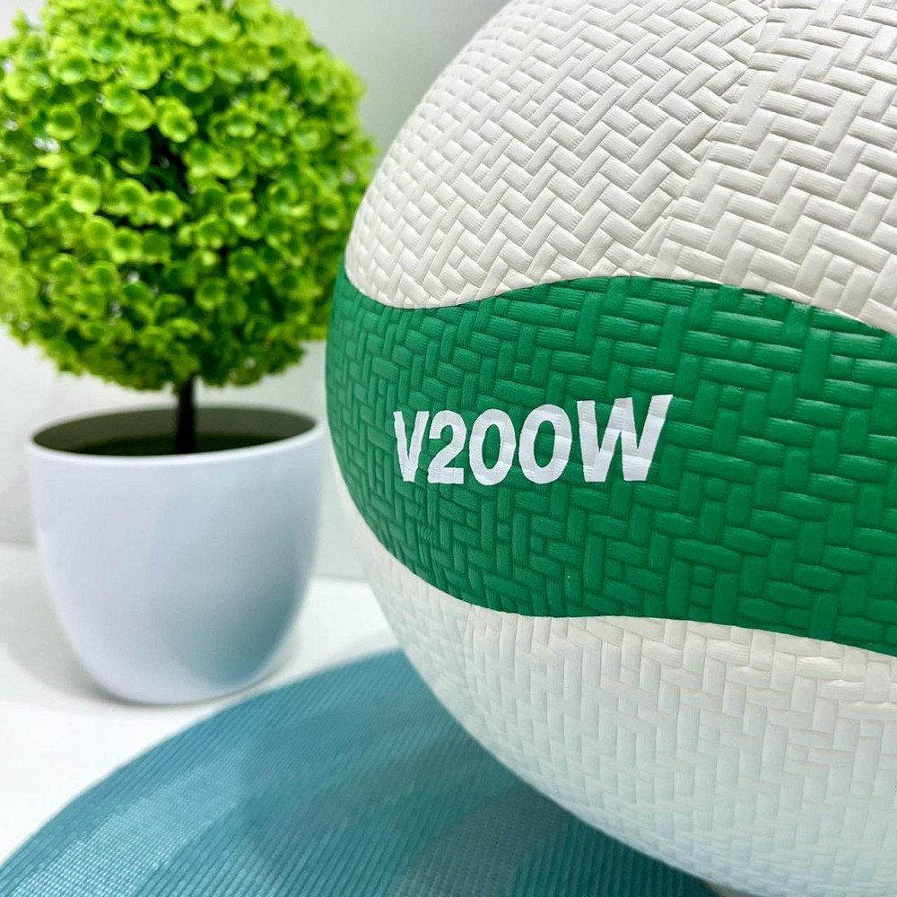 Мяч волейбольный официальный размер 260-280г Бело-зеленый (MS 4383) Чернігів - фото 4