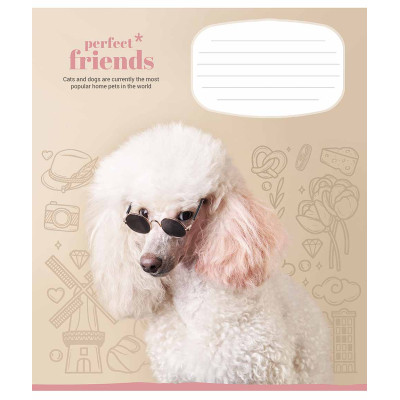 Зошит Школярик Perfect friends 12 аркушів клітинка (012-3250K) Вінниця - фото 5