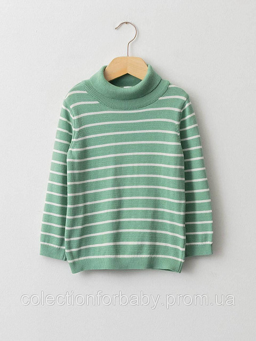 Дитяча Кофта Гольф в Полоску LC Waikiki Зелений 12-18міс (80-86см) пакунок малюка Киев - изображение 1