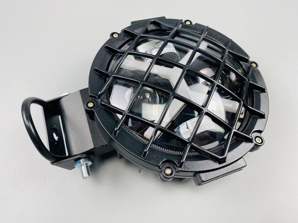 Фара головного світла LED, жовте та біле світло (ближній + дальній + DRL) 5.75 дюйма Мукачево - фото 8