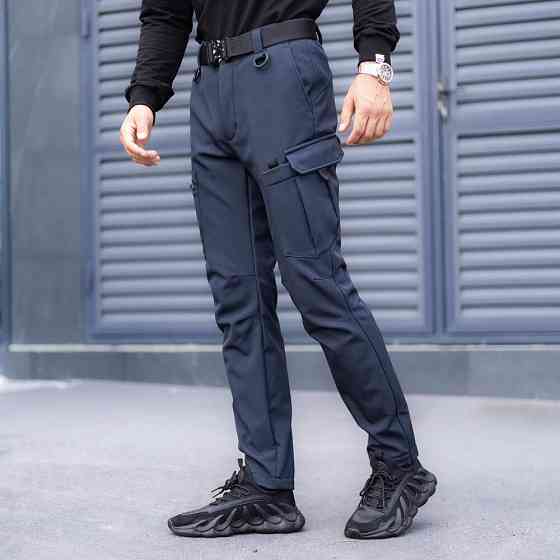 Штани карго чоловічі весняні з кишенями наві Pobedov Static Київ