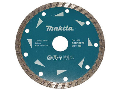 Диск по бетону MAKITA алмазний турбо 125х22.23 D-41632 Коломия - фото 1