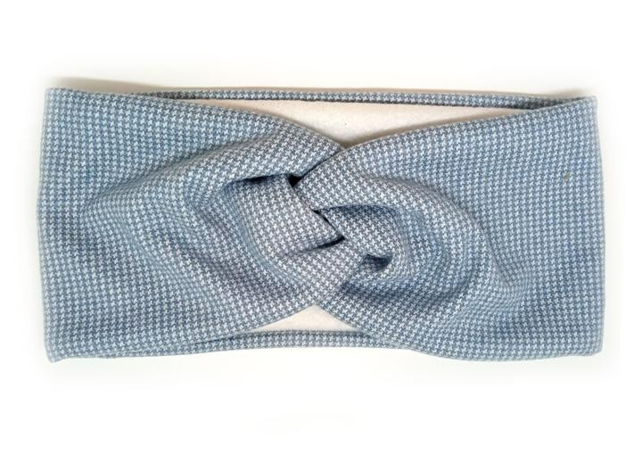Пов'язка для волосся на флісі блакитна Київ - фото 1