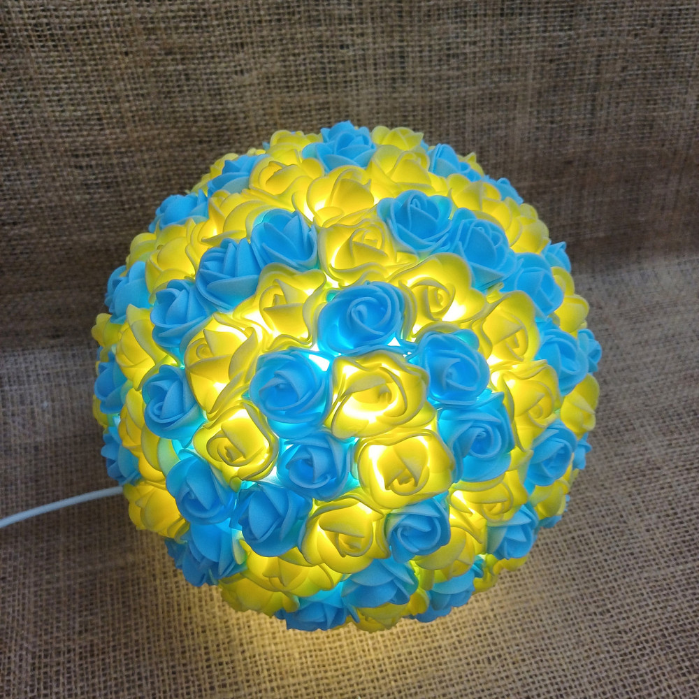 Світильник-нічник "Букет Жовто-блакитних троянд" Дніпро - фото 2