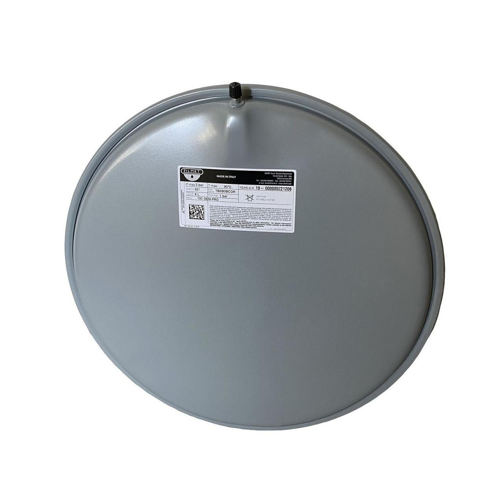 Бак Zilmet oem-pro для монтажа в котлы плоский Арт. 521 6л 3bar D. 392 СЕРЫЙ 3/8″ ( 13C0000603 ) (000008316) Киев - изображение 3