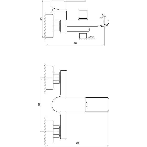 Смеситель для ванны TOPAZ SARDINIA TS 08131-H19 Киев