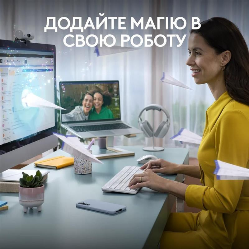Клавіатура бездротова Logitech Signature Slim K950 US OffWhite USB (920-012466) Білий Харків - фото 3