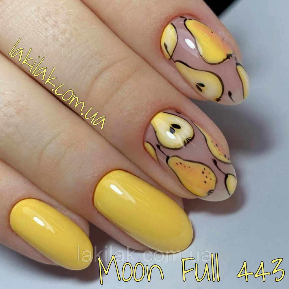 Гель-лак Moon Full Breeze color №443 яскраво-жовтий 8 мл Херсон - изображение 1