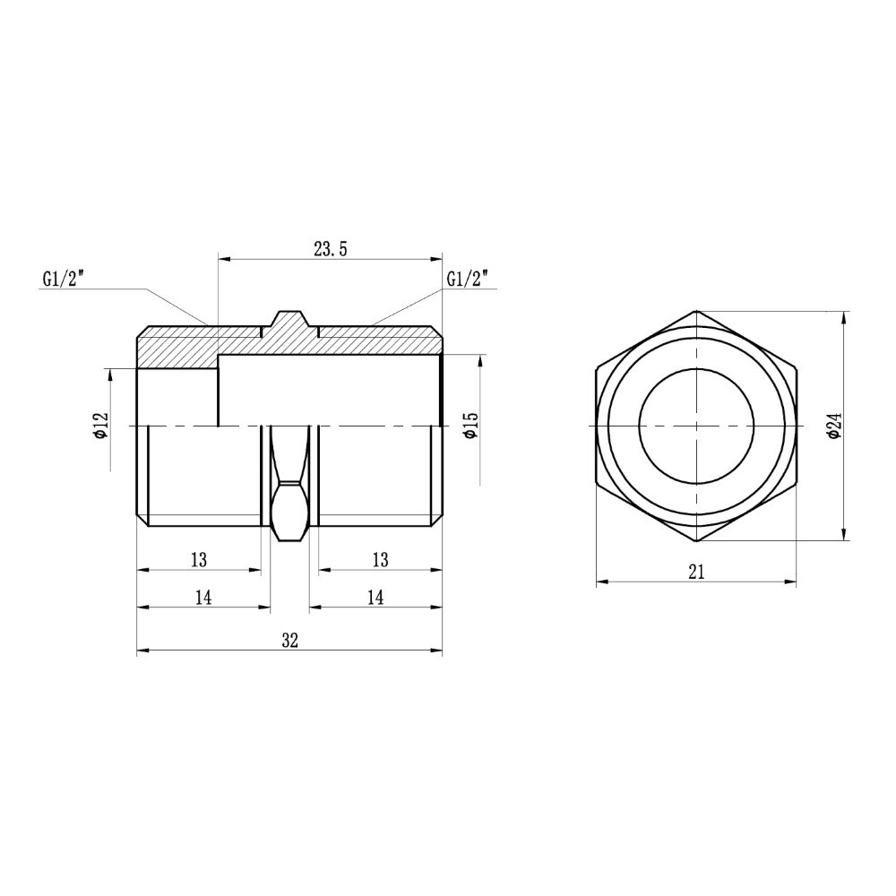 Ниппель удлиненный Thermo Alliance Forte 1/2