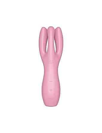 Кліторальний вібратор Satisfyer Threesome 3 Pink з трьома пальчиками Sex Aura Київ
