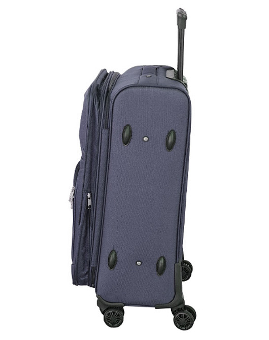 Чемодан тканевый WINGS 6018 большой 75 см 4 колеса темно-синий Киев - изображение 2