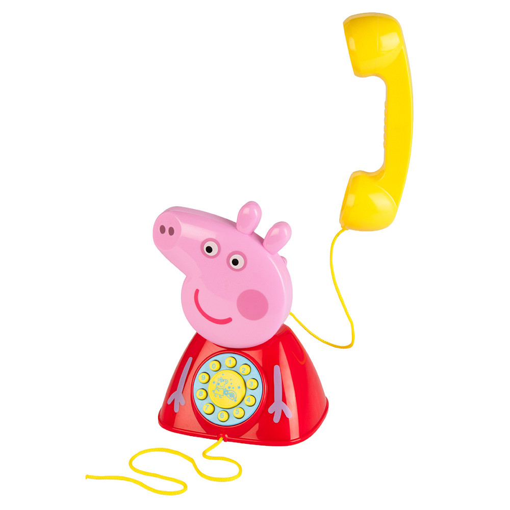 Іграшка-каталка на мотузочці Peppa - Телефон Пеппи Дніпро - фото 3