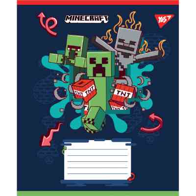 Тетрадь Yes Minecraft Heroes А5 24 листа линия (767582) Винница