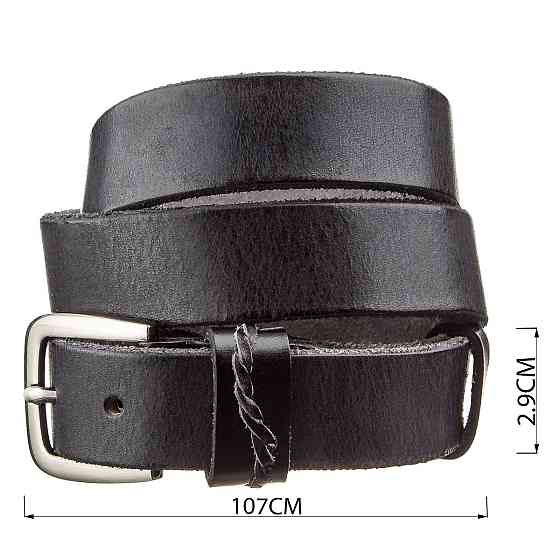 Ремень классика мужской Vintage 20123 Черный Киев