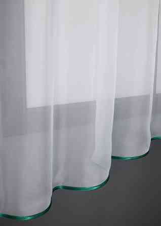 Кухонная гардина VR-Textil № 036к арка белый с бирюзовым 270х170 см (52-0924) Киев