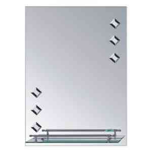 Зеркало с полкой квадрат 600х450см LEDEME LM655 Харьков