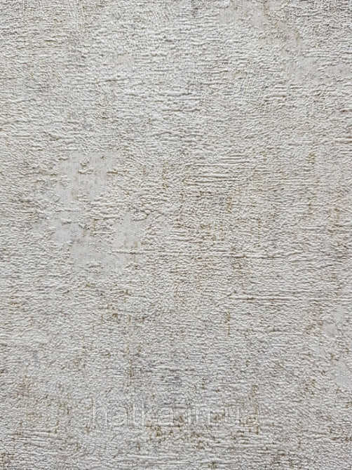 Шпалери метрові вінілові на флізелін Grandeco ATB однотонні під тканина гобелен пісочний з сріблом Київ - фото 2