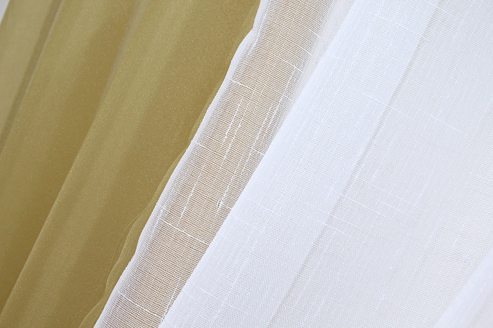 Кухонні шторки VR-Textil № 083к з підв'язками кавовий з білим 270х170 см (52-0543) Київ - фото 5