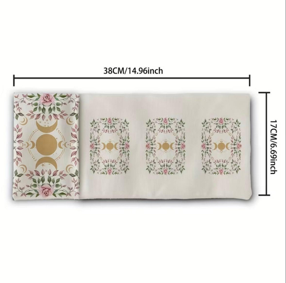 Килимок для карт таро з чохлом скатертина для ворожіння таро та оракулів тканинний мат для розкладів карт 38×17 см Київ - фото 6