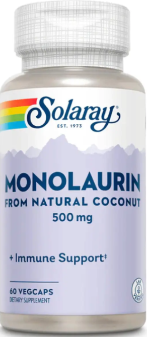 Монолаурин Solaray Monolaurin 500mg 60 вег капс Киев - изображение 1
