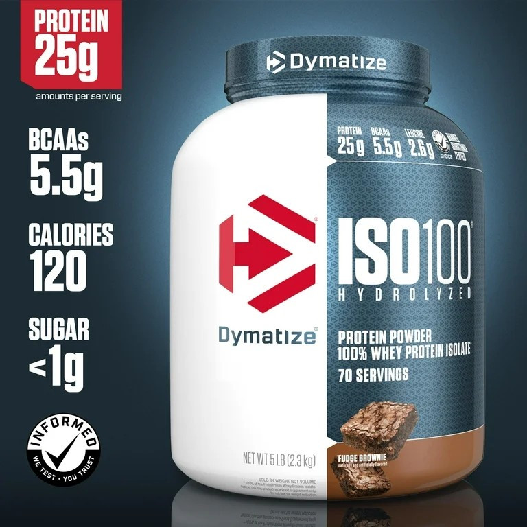 Изолят сывороточного протеина Dymatize nutrition ISO 100 2270 г, Fudge Brownie Луцк - изображение 3