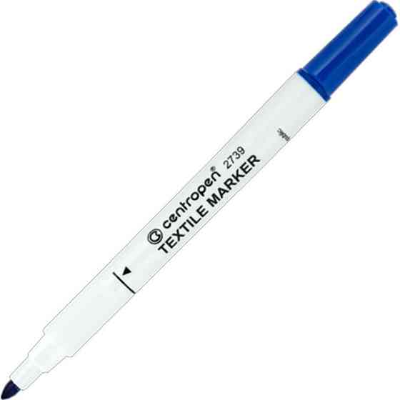 Маркер Centropen Textile 2739 2 мм blue (2739/03) Винница