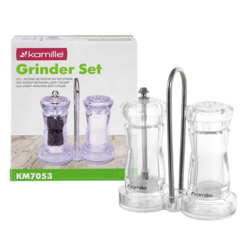 Набір млинків для спецій 2шт з підставкою KAMILLE 7053 Житомир - изображение 8