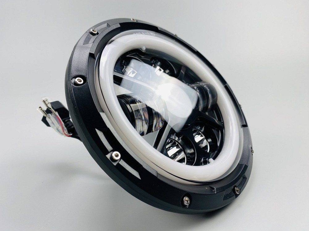 Світлодіодна фара кругла LED 65W лампа для модифікованого світла, Автомобільні світлодіодні фариУниверсальная Фара Головного Свет Мукачево - фото 3