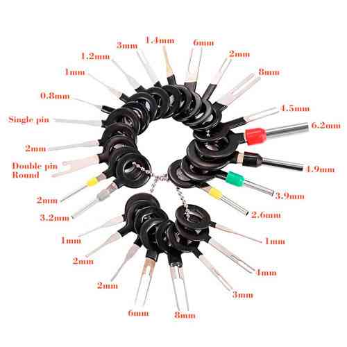 Набор съемников 26шт для извлечения пинов контактов из разъемов авто Винница