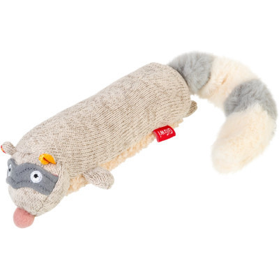 Игрушка для собак GiGwi Plush Енот с пискавкой 17 см (75310) Винница - изображение 1