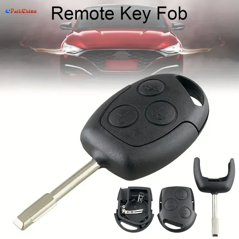 Ключ-заготовка Ford с чипом и 3 кнопками Киев - изображение 4