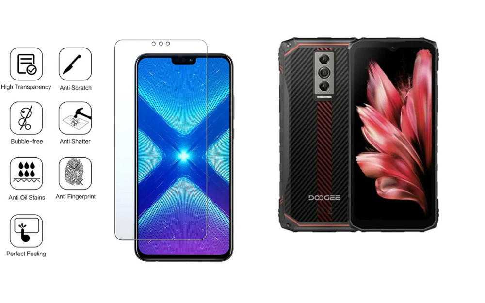 Защитное стекло NeoGlass для DOOGEE Blade 10, Blade 10 Pro – ультрапрозрачное и устойчивое Киев - изображение 4