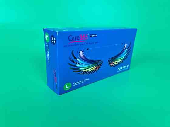 Рукавички Нітрил Синій (100 шт.) L (1 пачка) Харків