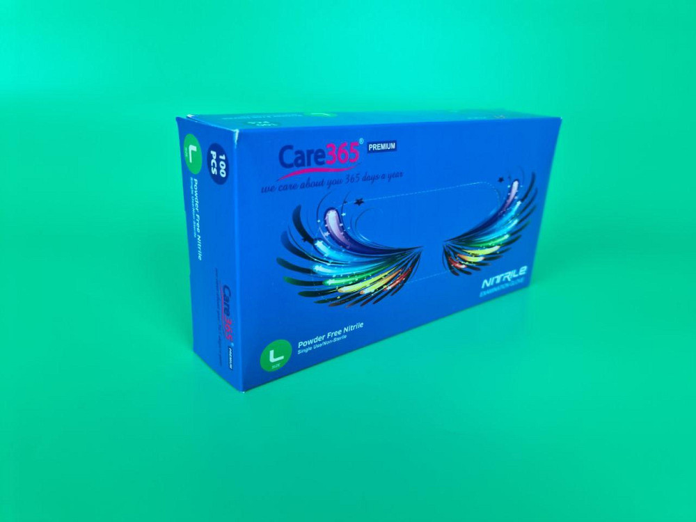 Рукавички Нітрил Синій (100 шт.) L (1 пачка) Харків - фото 1