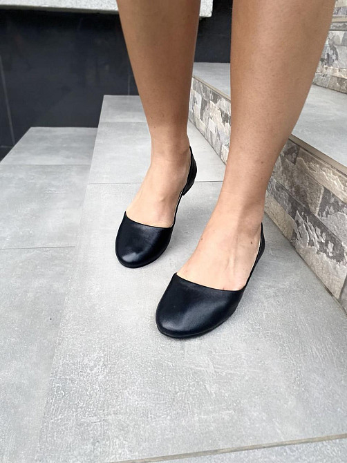 Kentro Балетки жіночі KENTO 10023 чорні (весна-осінь, шкіра натуральна) (3437) лише 35р. Коломия - фото 2