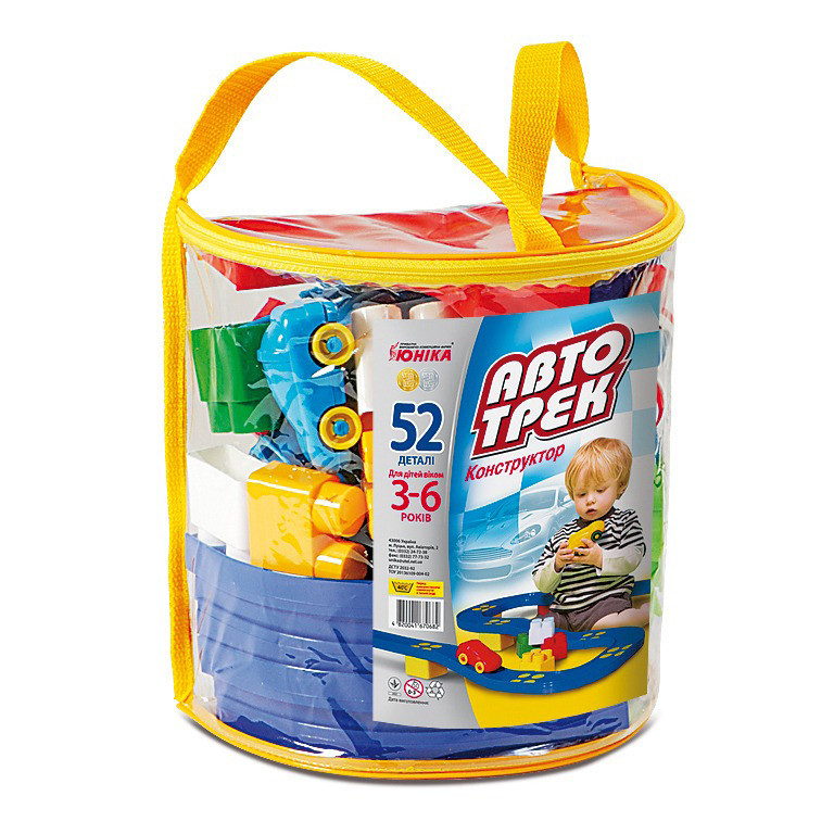 Конструктор дитячий "Автотрек” 70682, 52 деталі, рюкзак Вінниця - фото 1
