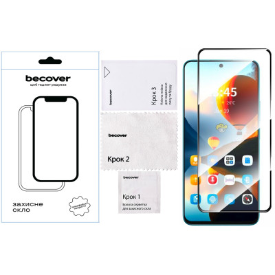 Стекло защитное BeCover Infinix Hot 50 Pro (X6881) Black (712488) Винница - изображение 4