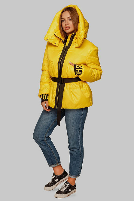 МОЛОДЕЖНАЯ ДЕМИСЕЗОННАЯ КУРТКА АЛЕСА СО СЪЕМНЫМ ПОЯСОМ И ТРИКОТАЖНЫМИ МАНЖЕТАМИ! 44-50р. Киев - изображение 9