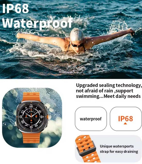 Смарт часы: GALAXY WATCH Z7 ULTRA. Compass. Киев - изображение 4