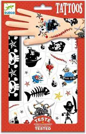 Набор наліпок на тіло Djeco Пірати (DJ09584) Харків