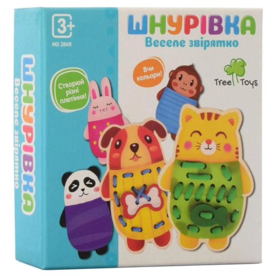 Іграшка дерев'яна Tree Toys Шнурівка (MD 2849) Чернігів