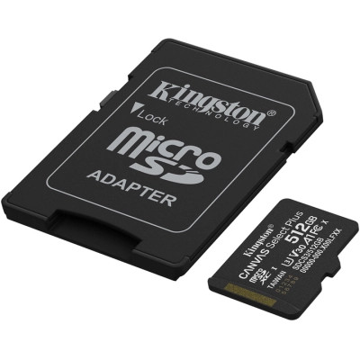 Карта пам'яті Kingston 512GB microSDXC class 10 UHS-I U3 V30 A1 Canvas Select Plus (SDCS3/512GB) Вінниця - фото 2