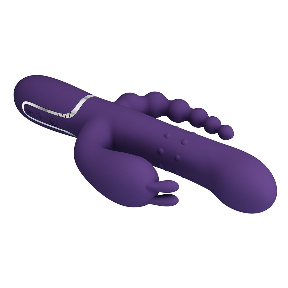 Вибромассажер с анальным и клиторальным стимулятором Pretty Love - Cammy Dark Purple Twinkled Tenderness, Sex Aura Киев - изображение 8