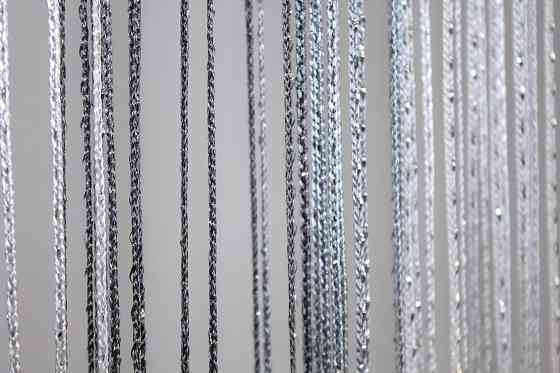 Штори-нитки "Кісея" з люрексом Сірий з білим 300х300см 1 шт (61-050) Київ