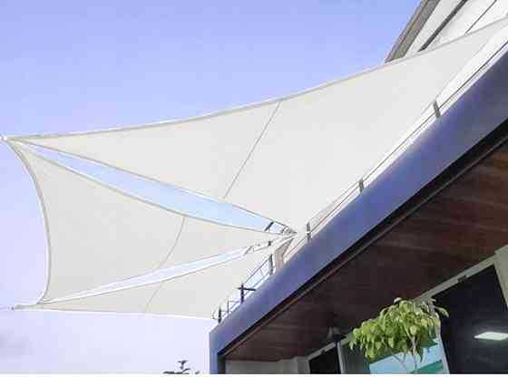 Тент-вітрило Jumi Markiza сонцезахисний 3,6x3,6x5 м білий Київ