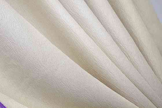 Кухонные шторы VR-Textil № 073к с ламбрекеном и подхватами молочный с фиолетовым 270х160 см (50-937) Киев