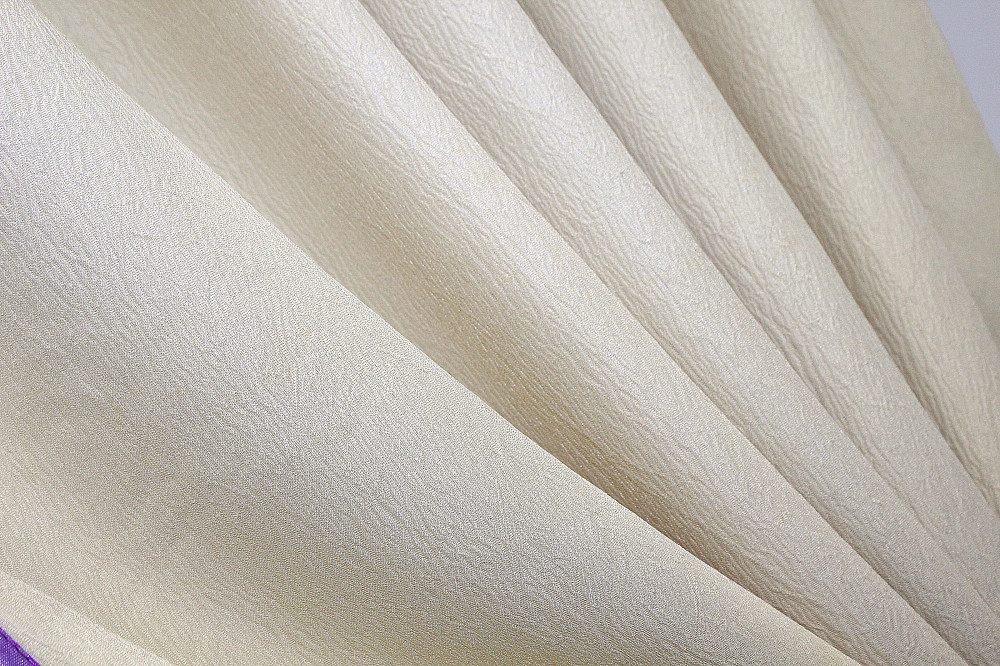 Кухонные шторы VR-Textil № 073к с ламбрекеном и подхватами молочный с фиолетовым 270х160 см (50-937) Киев - изображение 6