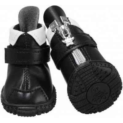 Ботинки для собак Ruispet для малых пород, с флисовой подкладкой 4 шт №4 черные (2700000033029) Винница