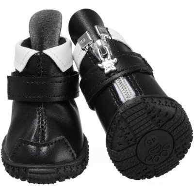 Ботинки для собак Ruispet для малых пород, с флисовой подкладкой 4 шт №4 черные (2700000033029) Винница - изображение 2