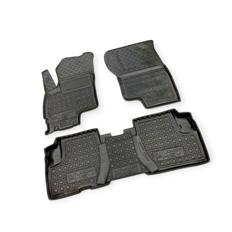 Коврики mitsubishi outlander phev 2017-> (hybrid) борт 2,5см, с перемычкой салона Мукачево - изображение 1